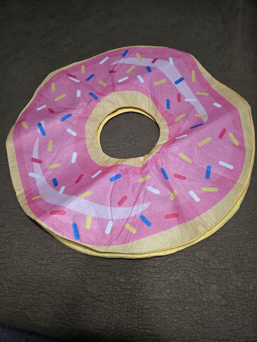 Pink Donut Strawberry Frosted Donut Costume with doughnut sprinkles, OS
